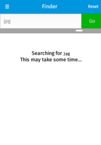 Finder 1.1 simple search feedback